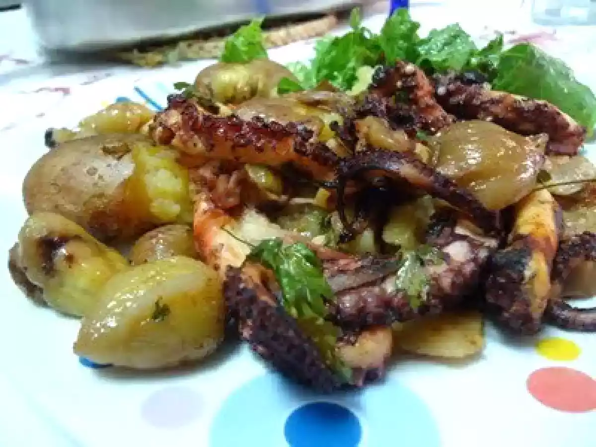 Polvo no forno com castanhas - foto 3