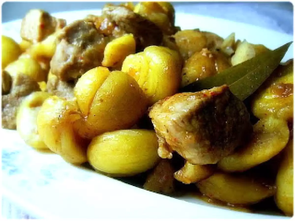 Porco - Estufado de Porco com Castanhas