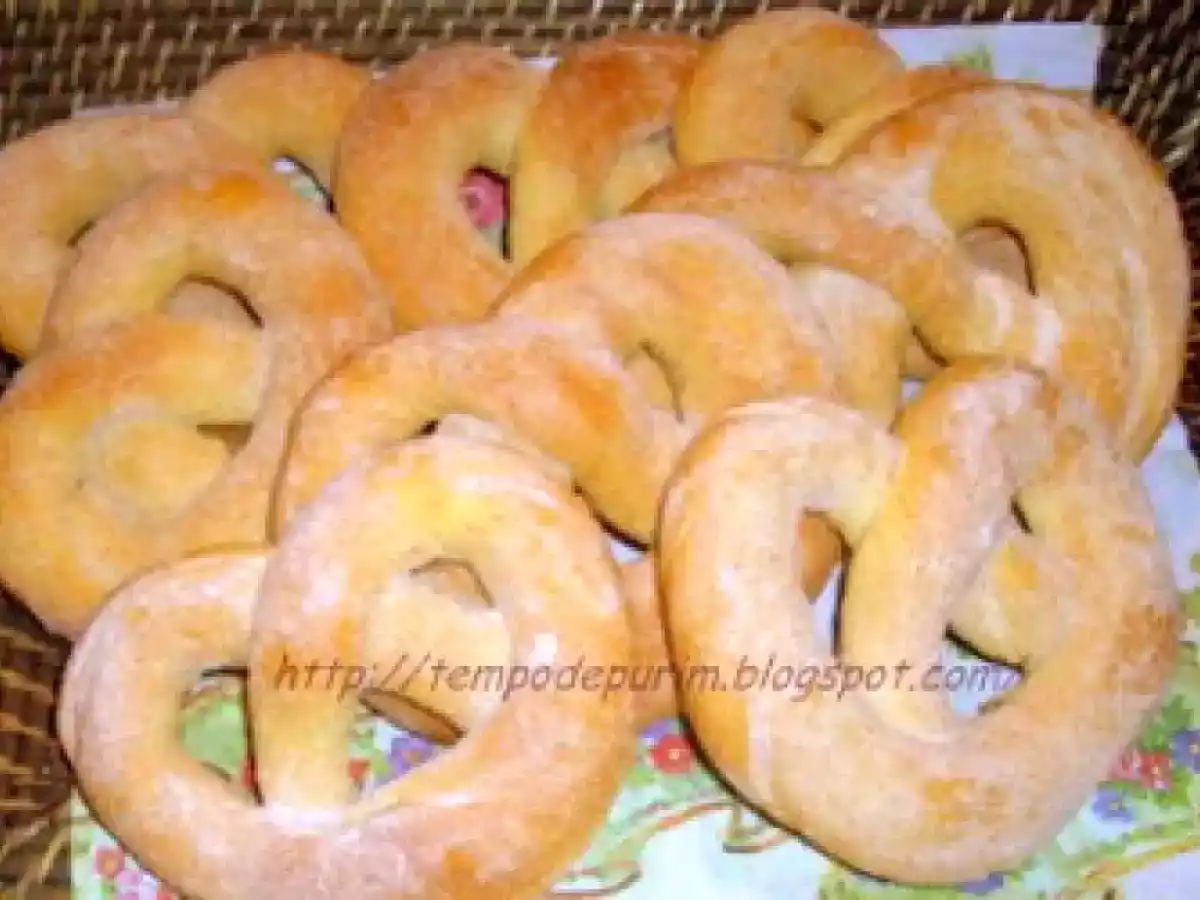 Pretzel de canela e açúcar vanile