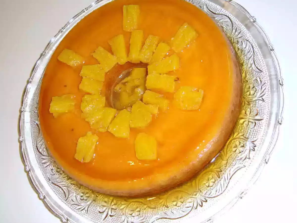 PUDIM DE ABACAXI COM COCO