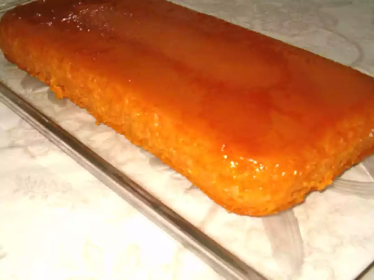 Pudim de abóbora e côco com caramelo de laranja