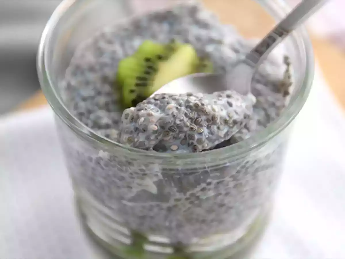 Pudim de chia, kiwi e mel - foto 2