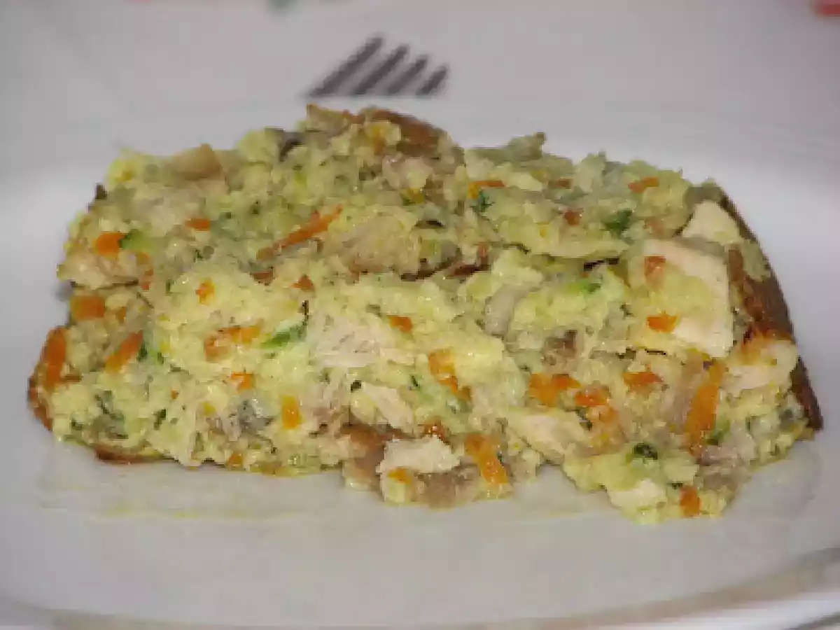 Pudim de frango com courgete - foto 3