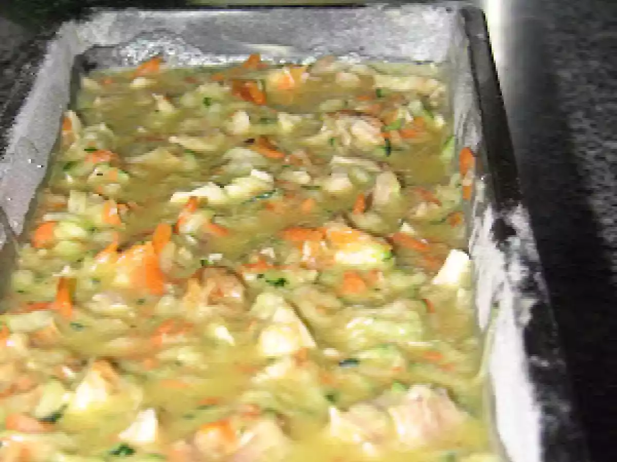Pudim de frango com courgete - foto 4