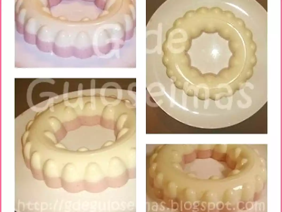Pudim de Natas e Morangos