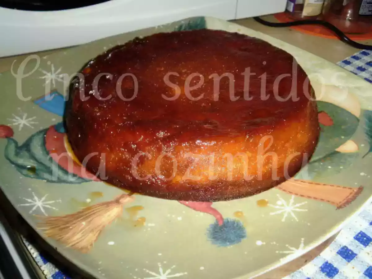 Pudim de pão com doce de abóbora - foto 4