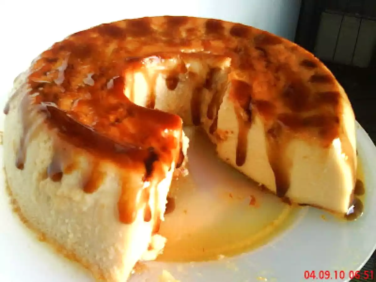 PUDIM DE PÃO COM LEITE DE COCO