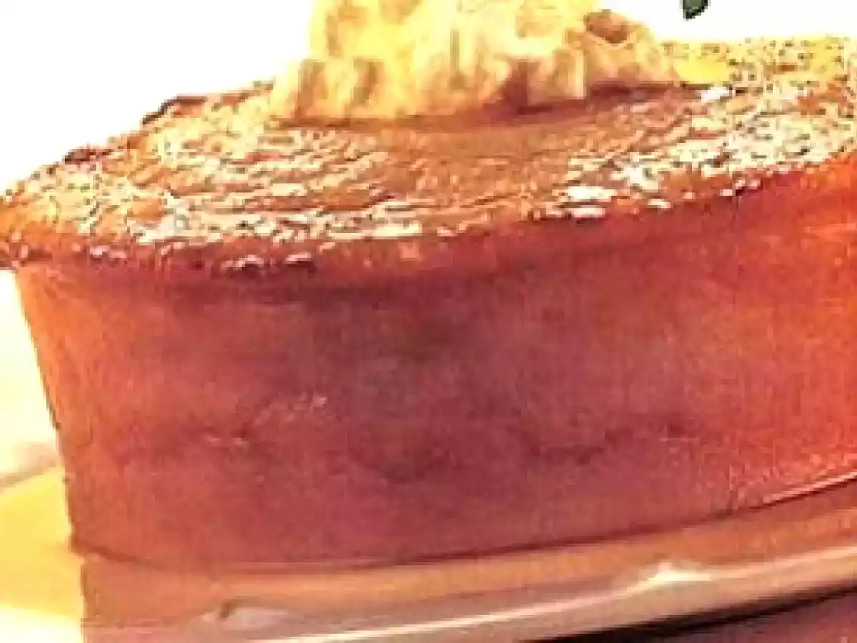 Pudim de pão e maracujá