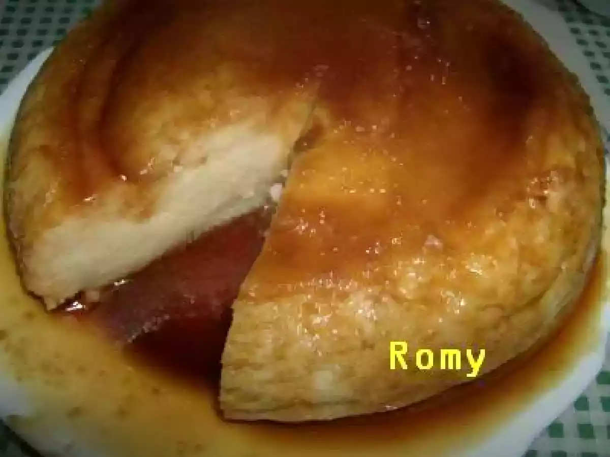 Pudim de pão no microondas