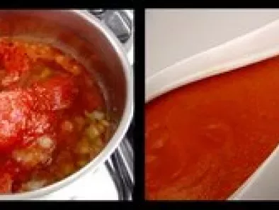 Pudim de peixe & molho de tomate