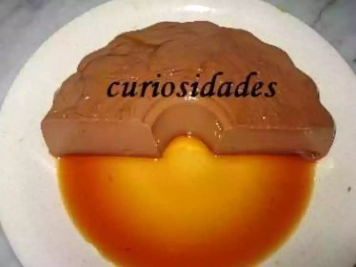 pudim flan de chocolate