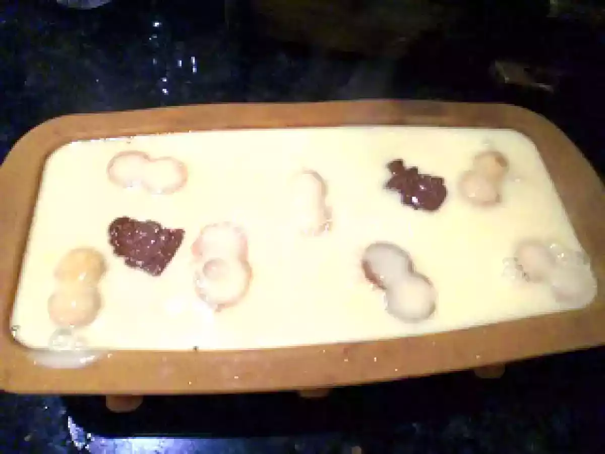Pudim mandarim com farinha custard e bolachas - foto 3