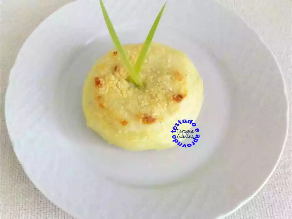 Purê de Batata ao Creme de Champignon Gratinado
