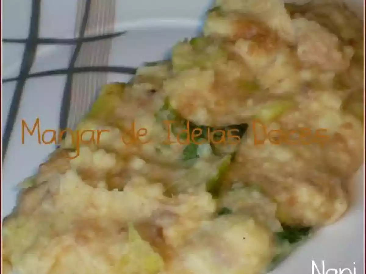 Puré de Batata com Alheira e Couve
