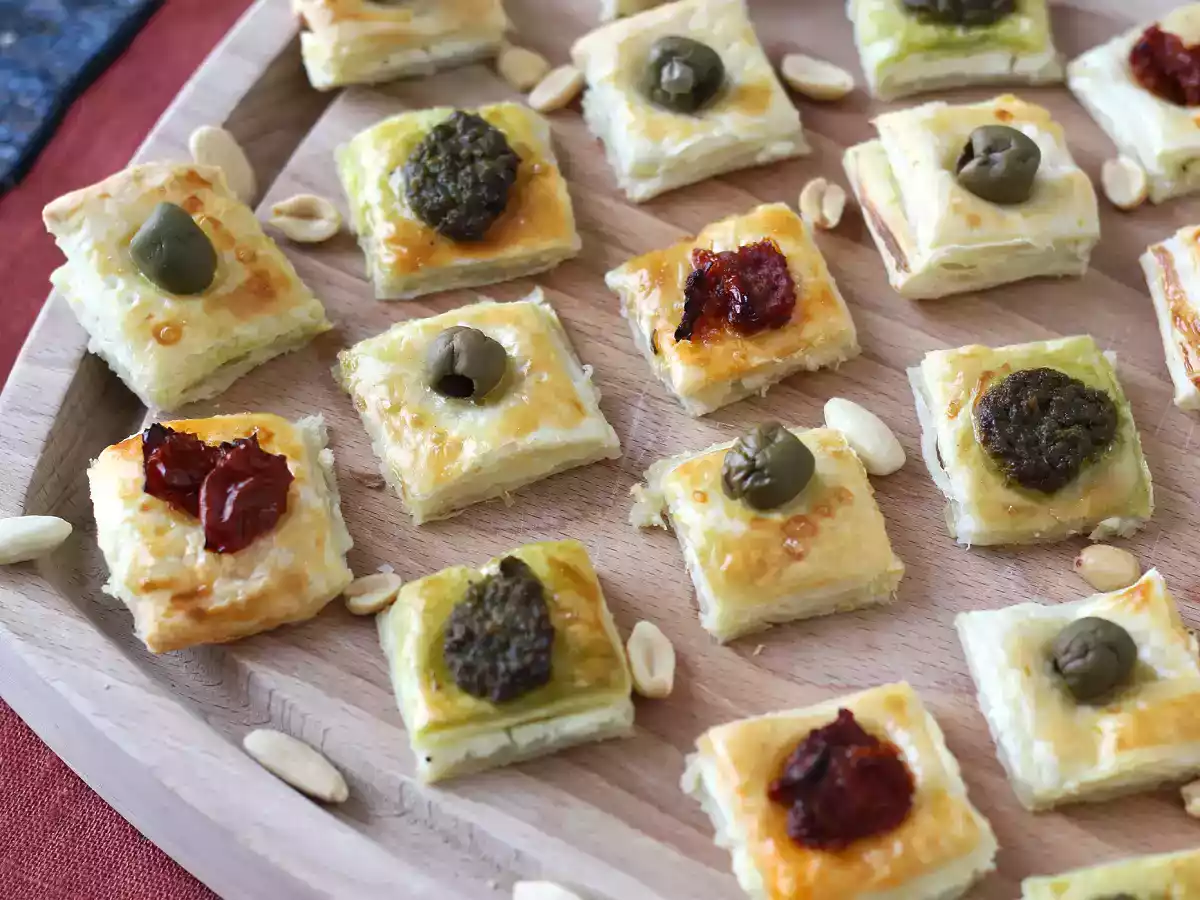 Quadradinhos de massa folhada rápidas e fáceis para um ótimo aperitivo! - foto 4