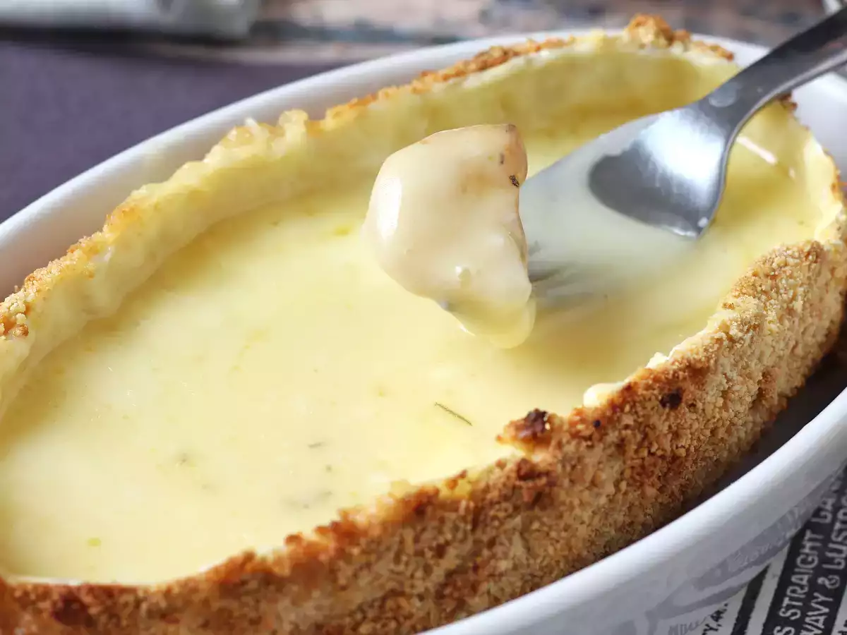 Queijo empanado crocante com batatinhas douradas na Airfryer - foto 2