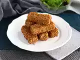 Queijo feta frito com sésamo (gergelim), foto 1