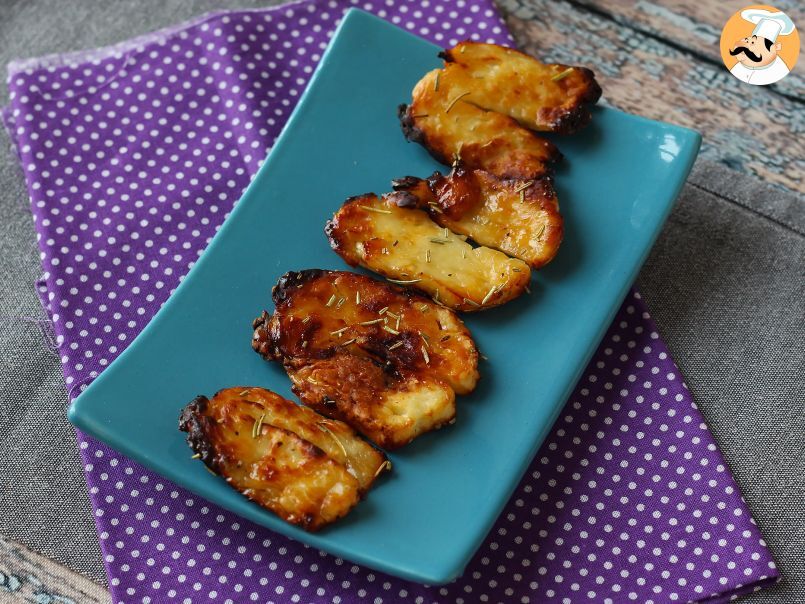 Queijo halloumi com mel grelhado na Air Fryer - foto 3