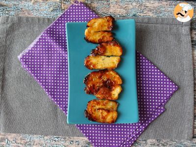 Queijo halloumi com mel grelhado na Air Fryer - foto 4