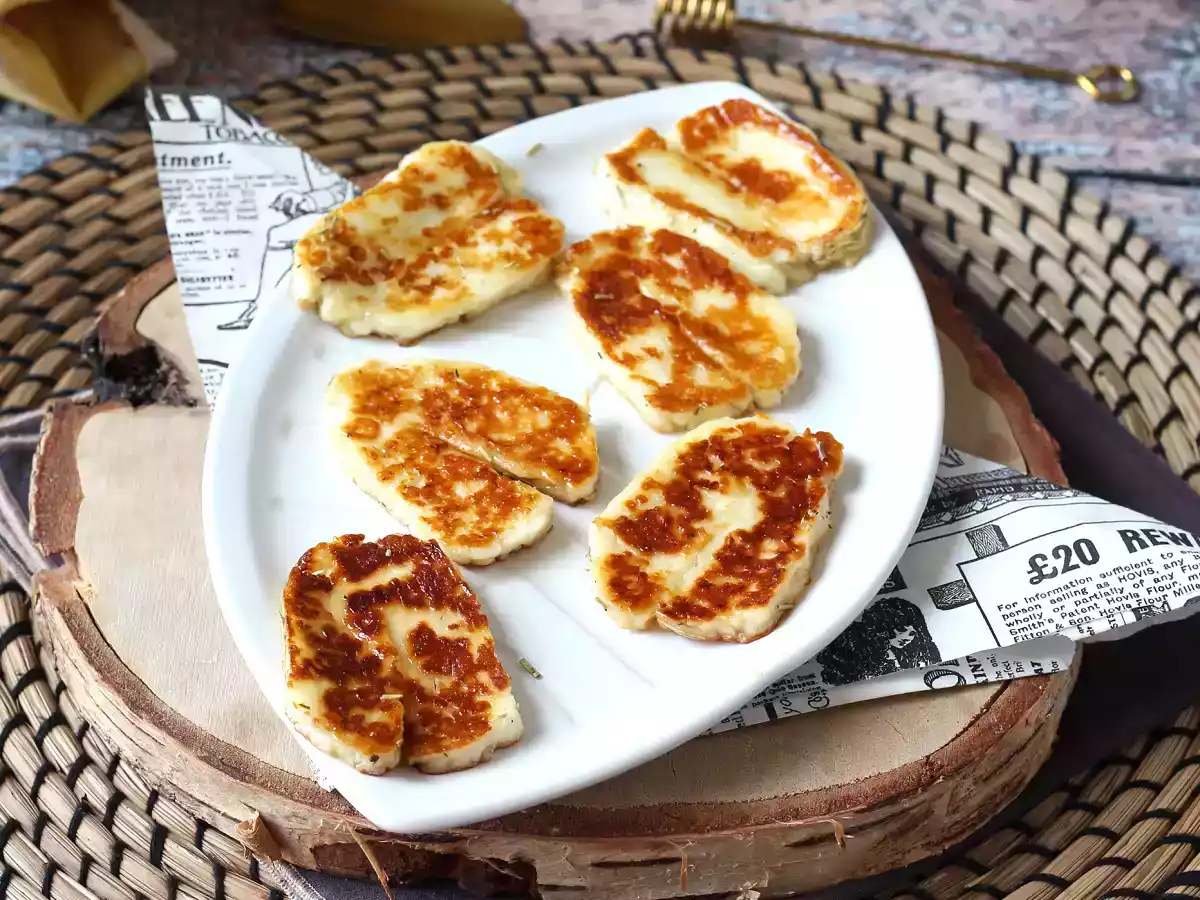 Queijo halloumi grelhado com mel e alecrim - foto 3