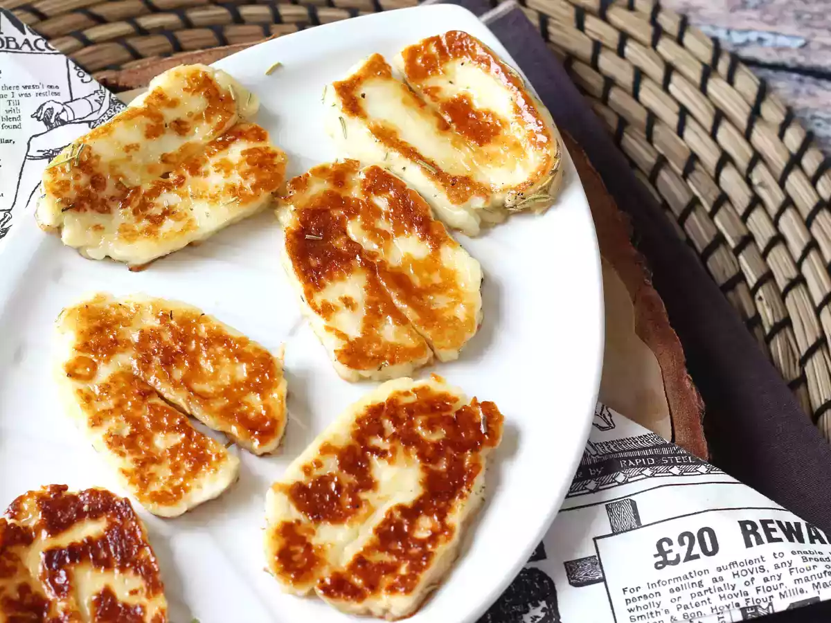 Queijo halloumi grelhado com mel e alecrim - foto 4