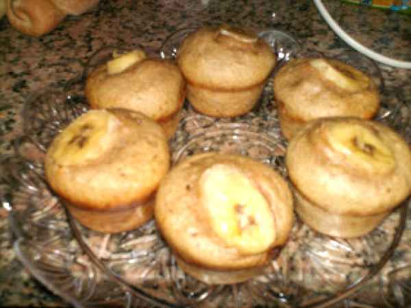 Queques de banana e canela