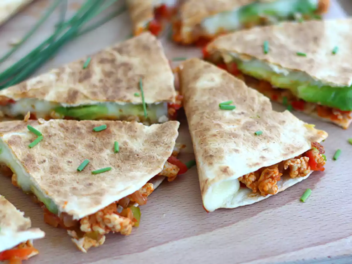 Quesadillas de frango e abacate - foto 2