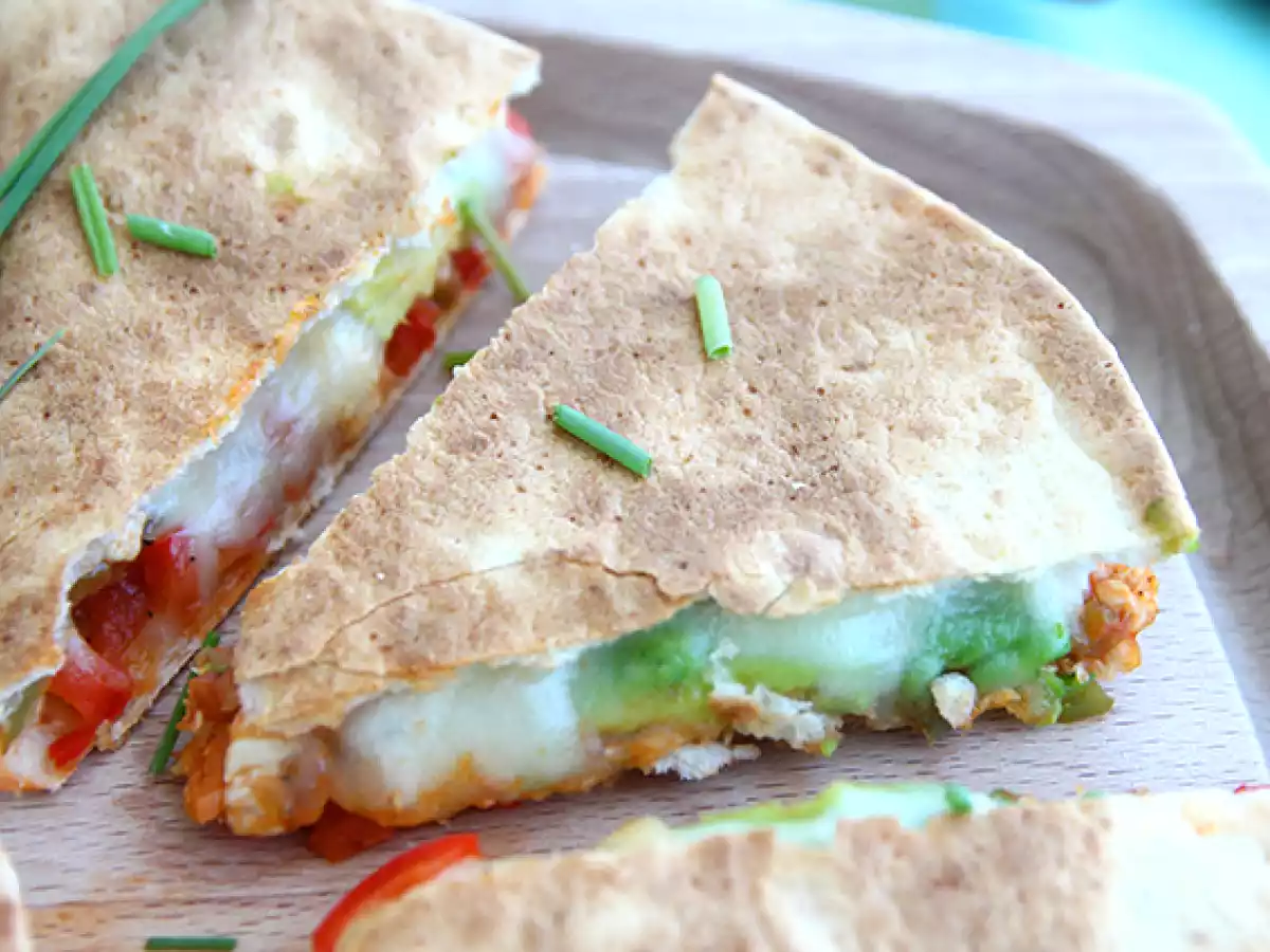 Quesadillas de frango e abacate - foto 3