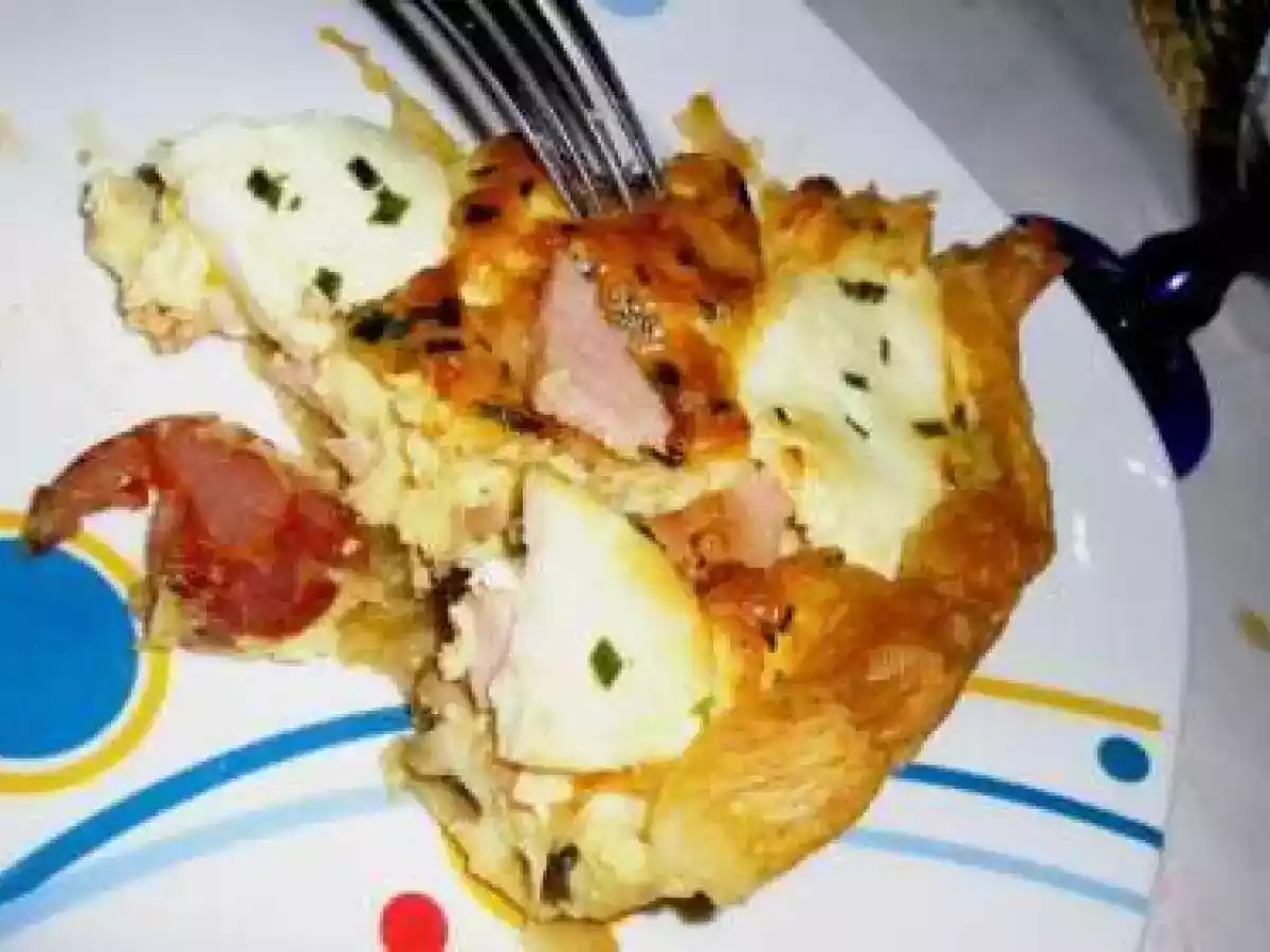 Quiche com queijo fresco e cebolinho - foto 2