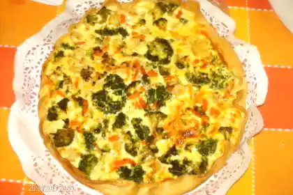 Quiche com verduras