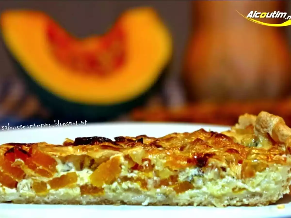 Quiche de abóbora para o Dia das Bruxas