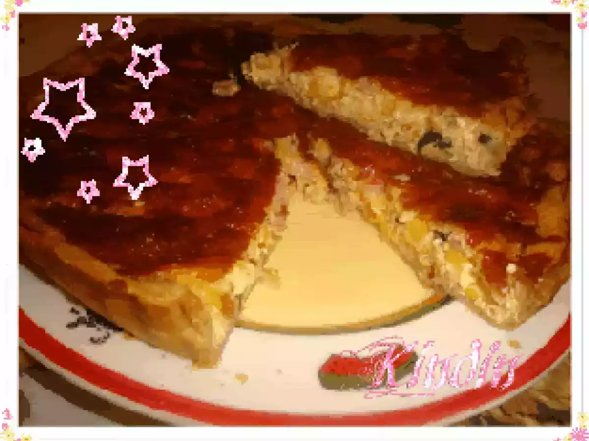 Quiche de alho francês