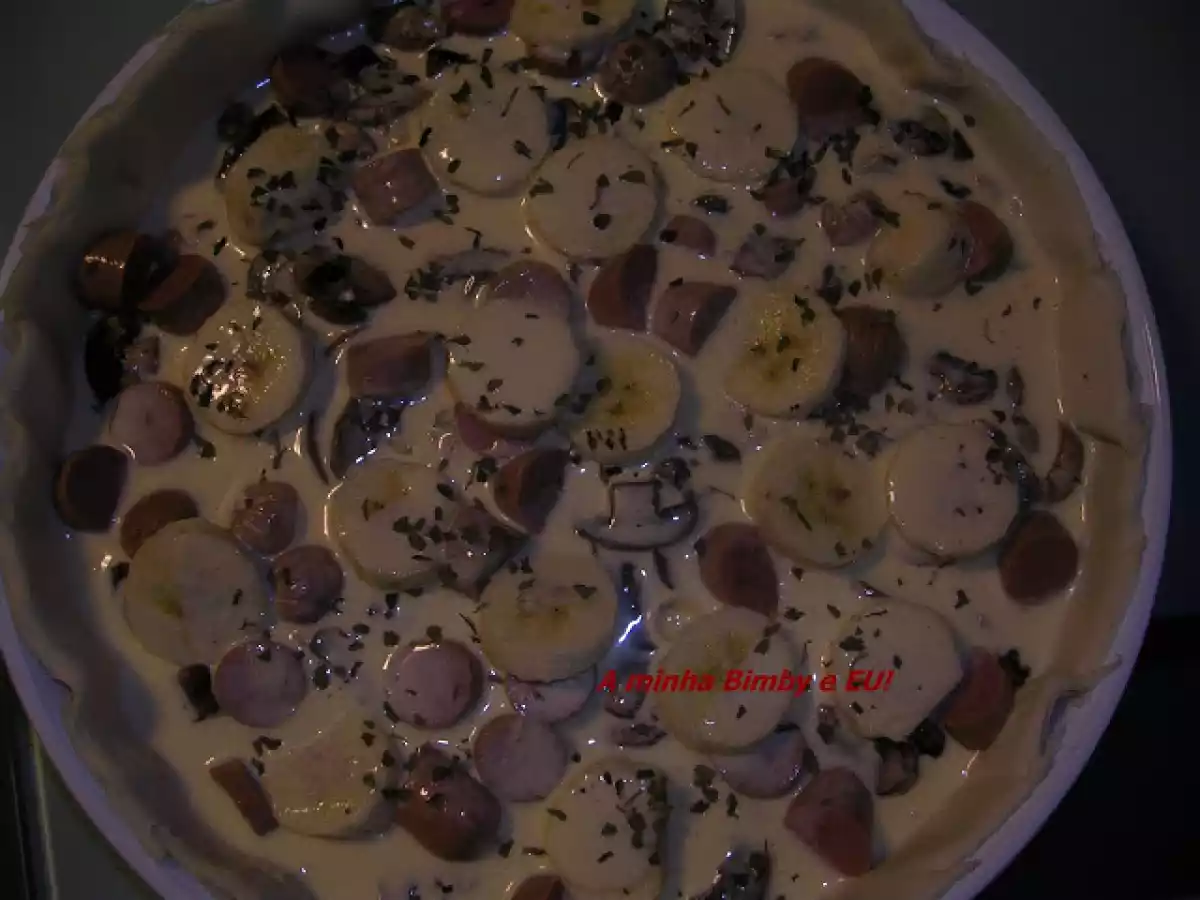 Quiche de Atum, Cogumelos, Salsichas - foto 2