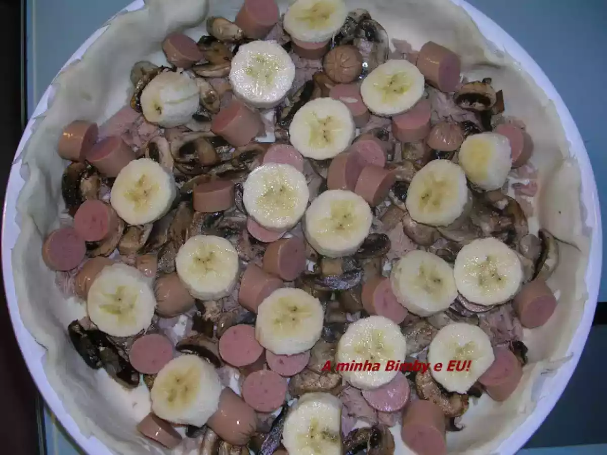 Quiche de Atum, Cogumelos, Salsichas - foto 3