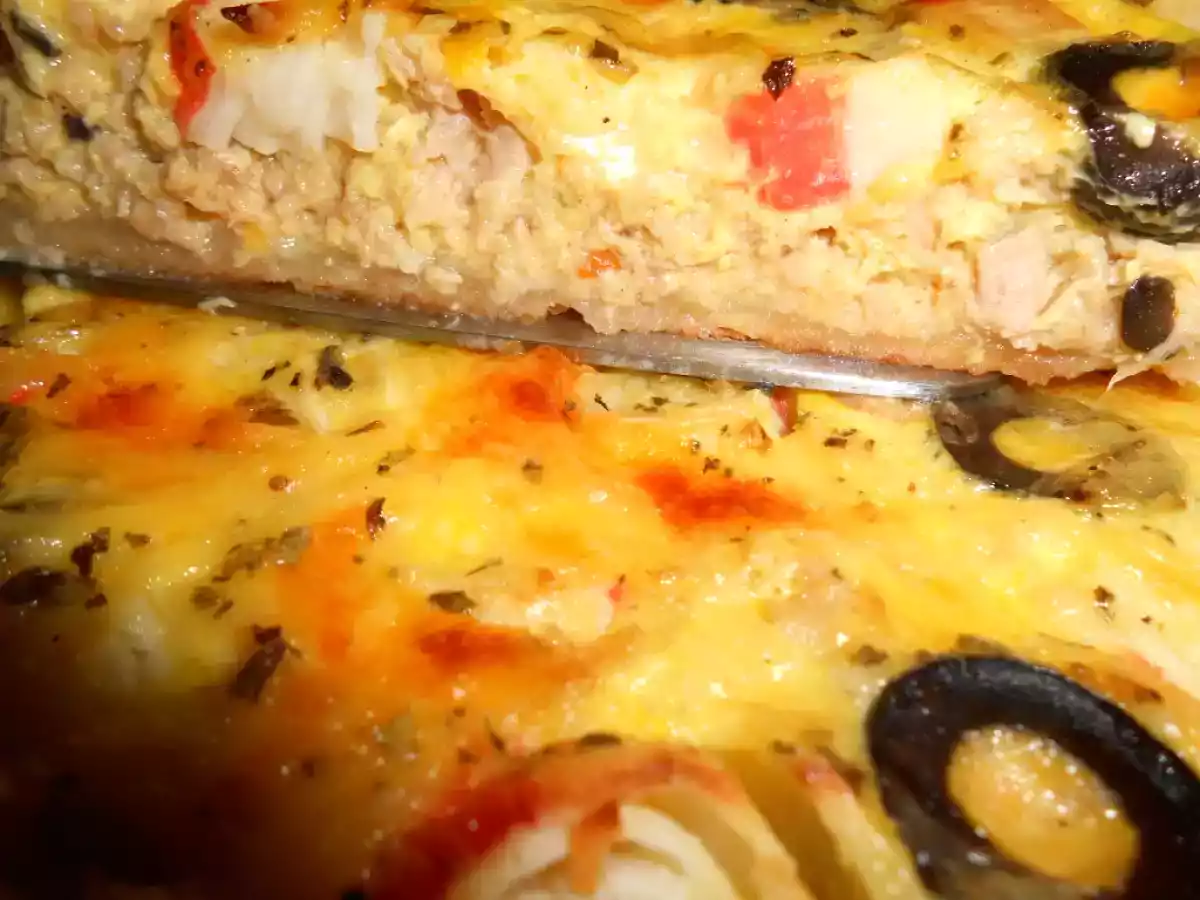 Quiche de atum com delícias do mar e azeitonas - foto 2