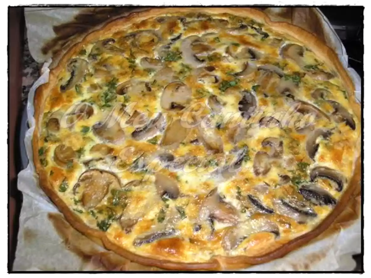 Quiche de Atum e Cogumelos