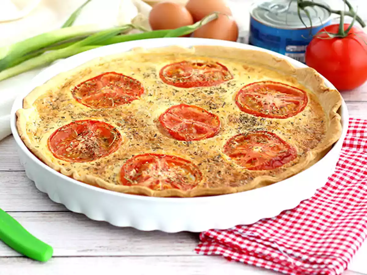 Quiche de Atum e Tomate