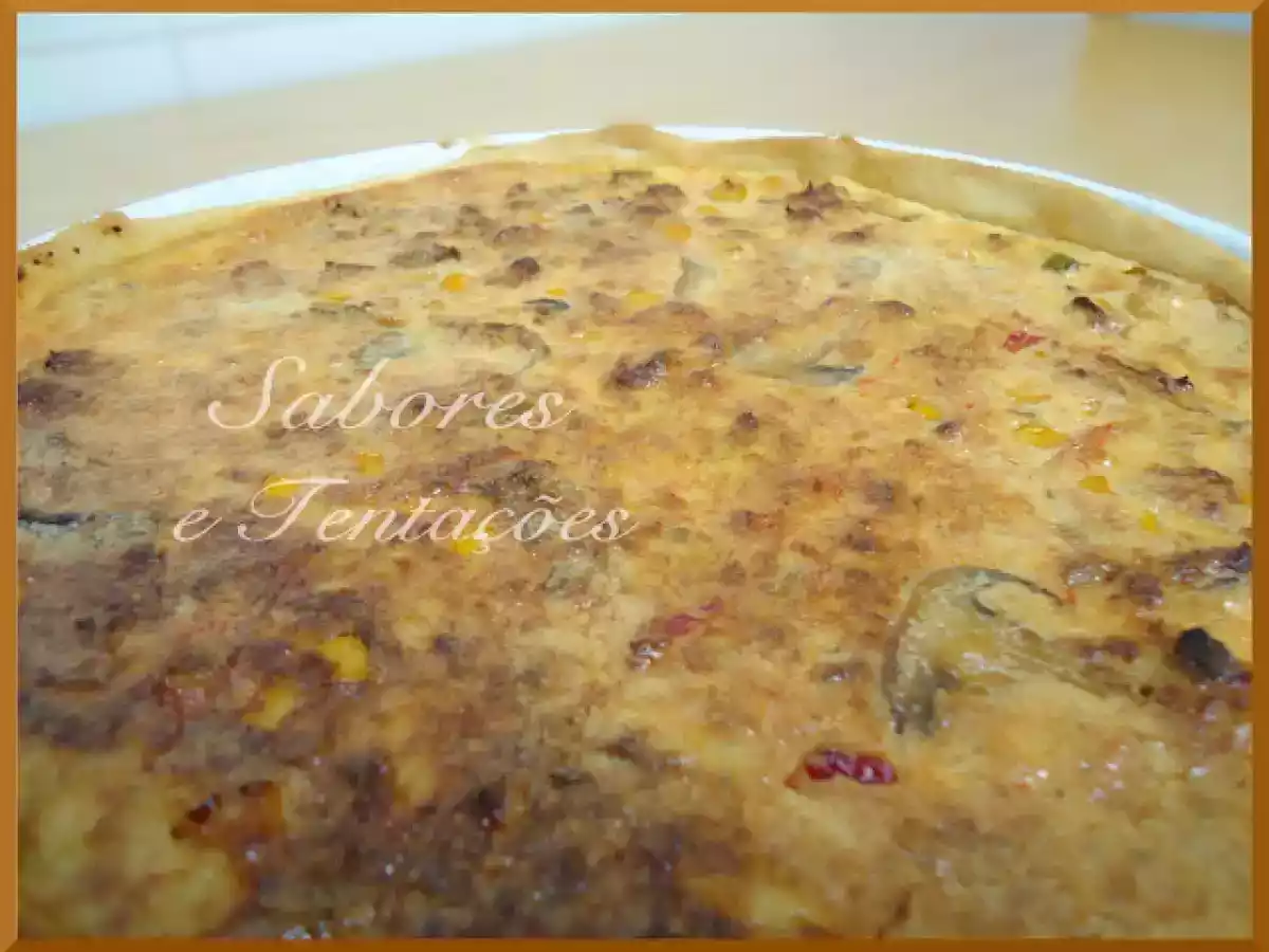 Quiche de atum, milho e cogumelos - foto 2