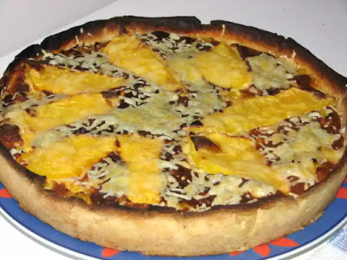 Quiche de bacalhau e abobora
