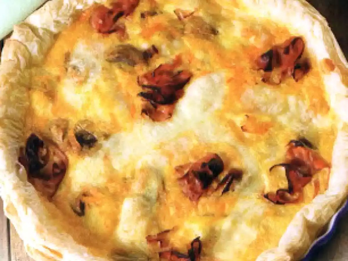 Quiche de Bacalhau em Massa Folhada