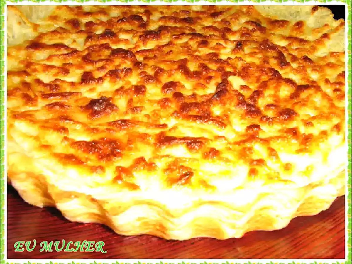QUICHE DE BATATA DOCE E MUSSARELA DE BÚFALA