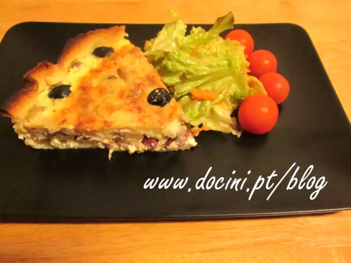 Quiche de Chouriço, Bacon e Paio à Docini