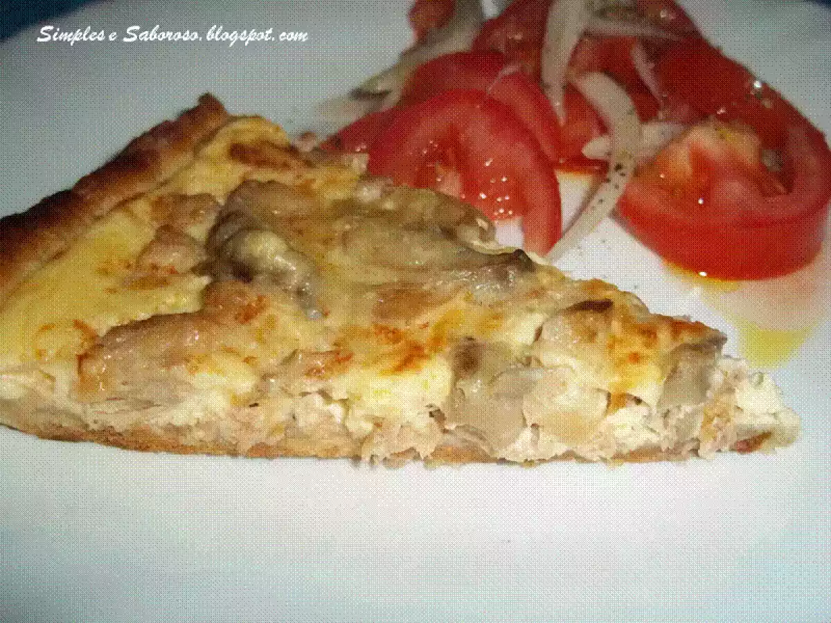 Quiche de Cogumelos e Atum
