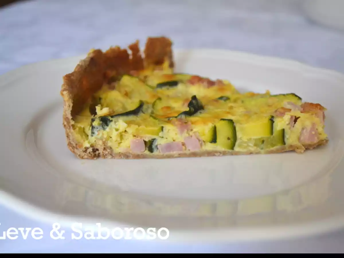Quiche de curgete e fiambre