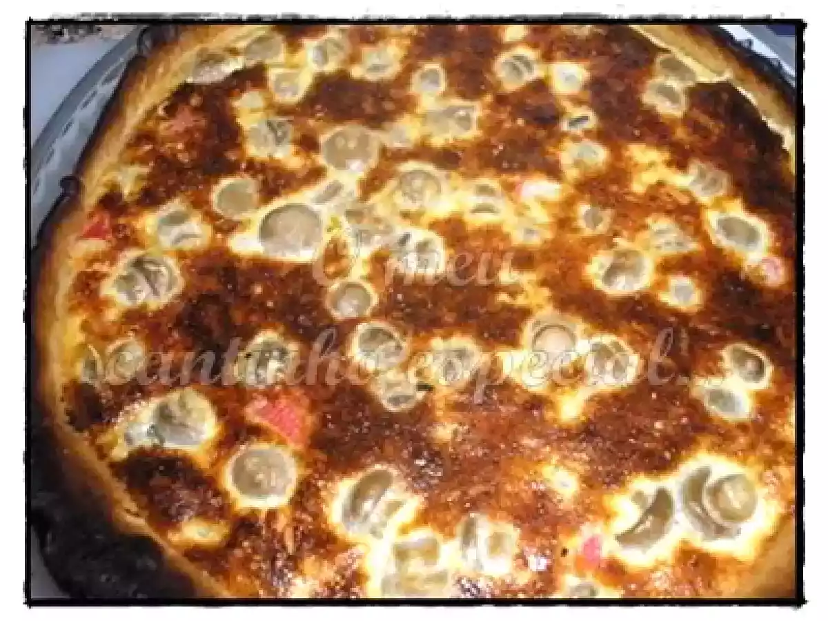 Quiche de Delícias do Mar e Cogumelos
