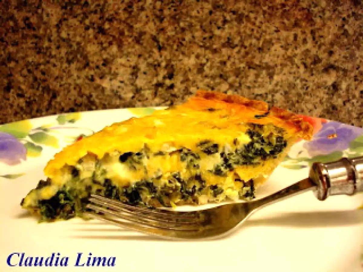 Quiche de Espinafre Light para Rita Palita