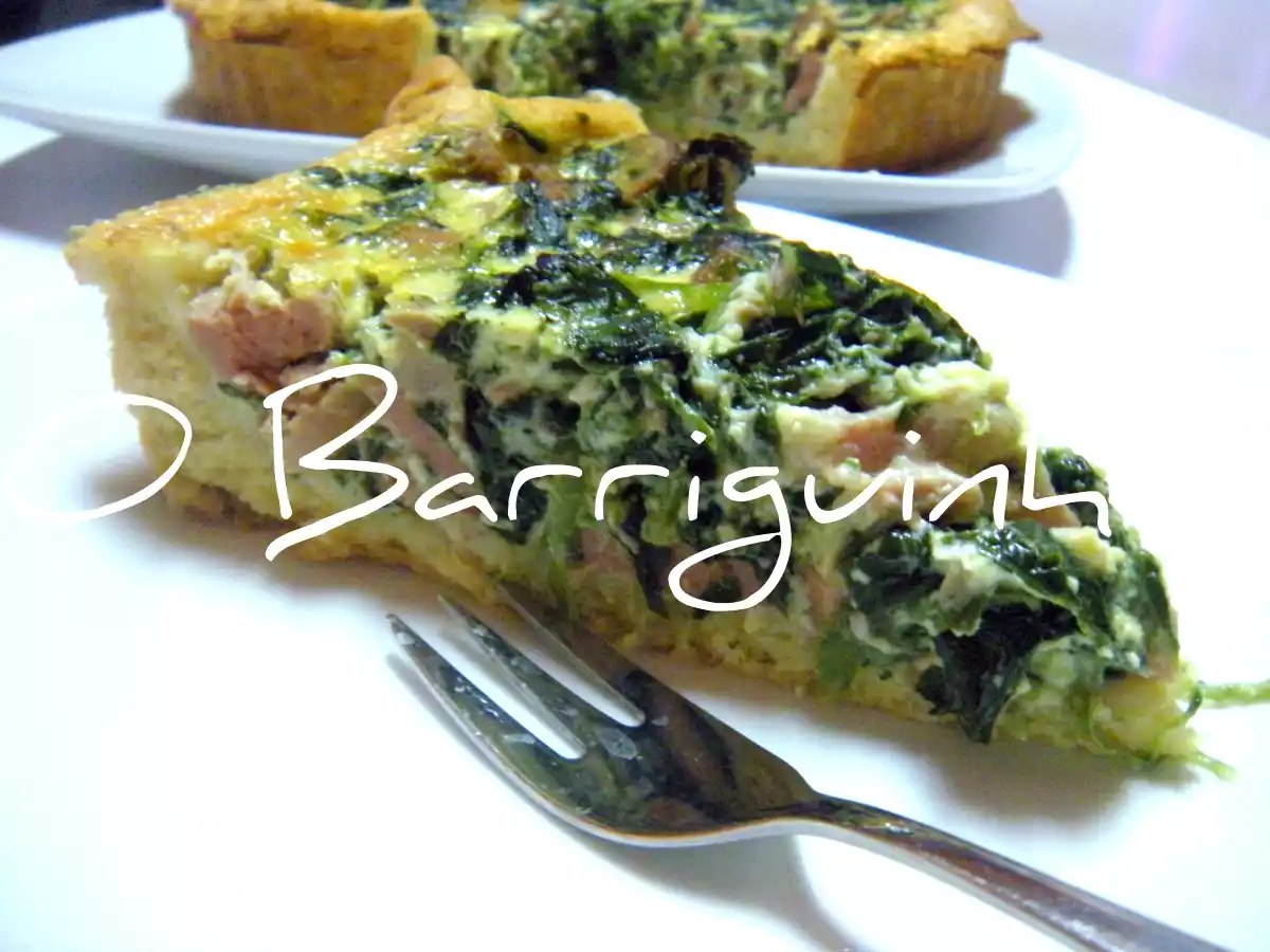 Quiche de Espinafres Bacon e Salsichas - foto 2