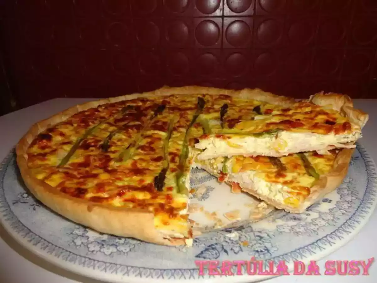 Quiche de fiambre, milho e espargos - foto 3
