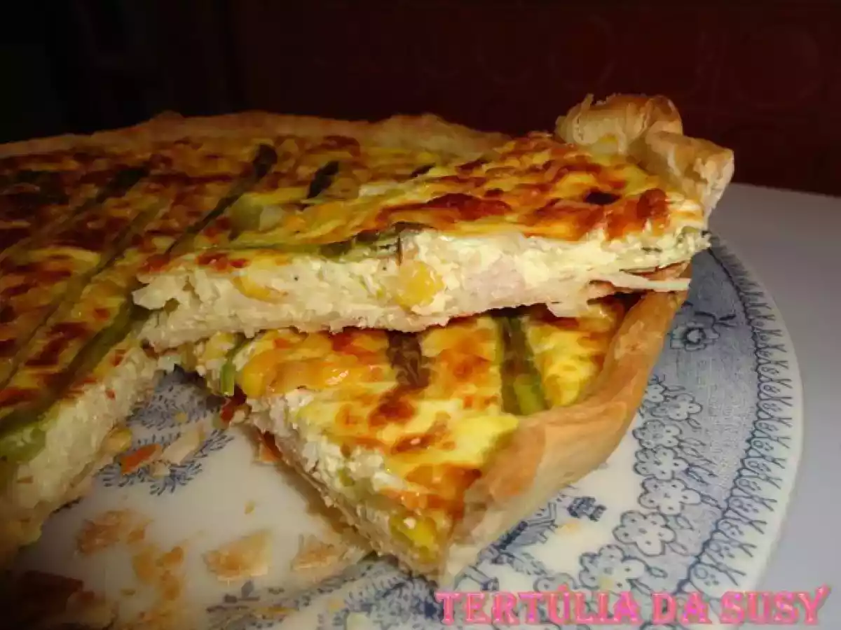 Quiche de fiambre, milho e espargos - foto 4
