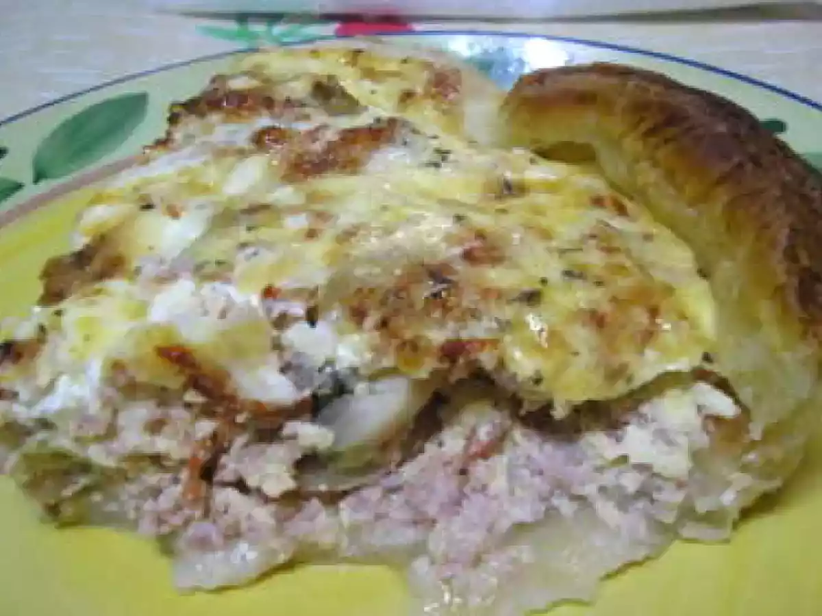 Quiche de fiambre, paio e cogumelos - foto 3